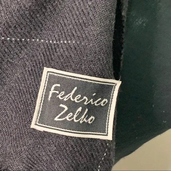 Federico Zelko 100% Minimalist Fringe Hem Scarf - Picture 6 of 8